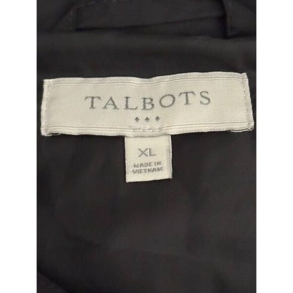 Talbots Womens Black Puffer Vest XL Lightweight Quilted Outerwear - Picture 2 of 5